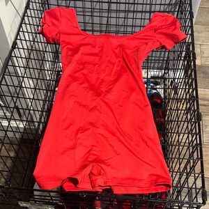 SHEIN Red Shapewear Bodysuit